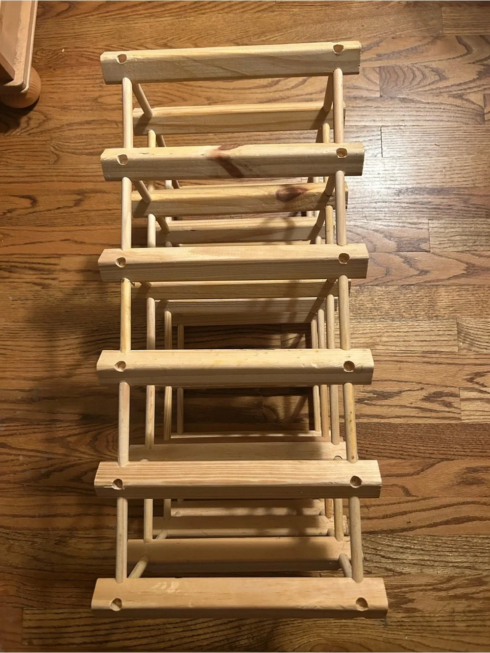 Brown Wooden Shelf - Great for Organizing Shoes in Small Spaces